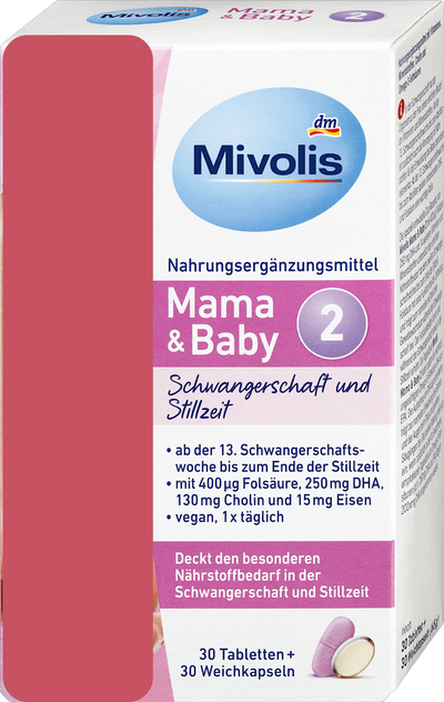 Mivolis Mama & Baby 2 30 Tablets + 30 Soft Capsules