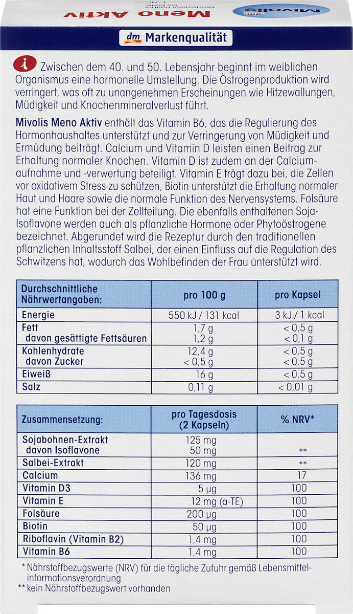 Mivolis Meno Aktiv 60 Capsules
