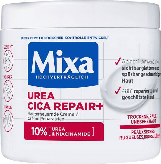Mixa Urea Cica Repair+ – Hauterneuernde Creme (10% Urea & Niacinamide) 400ml