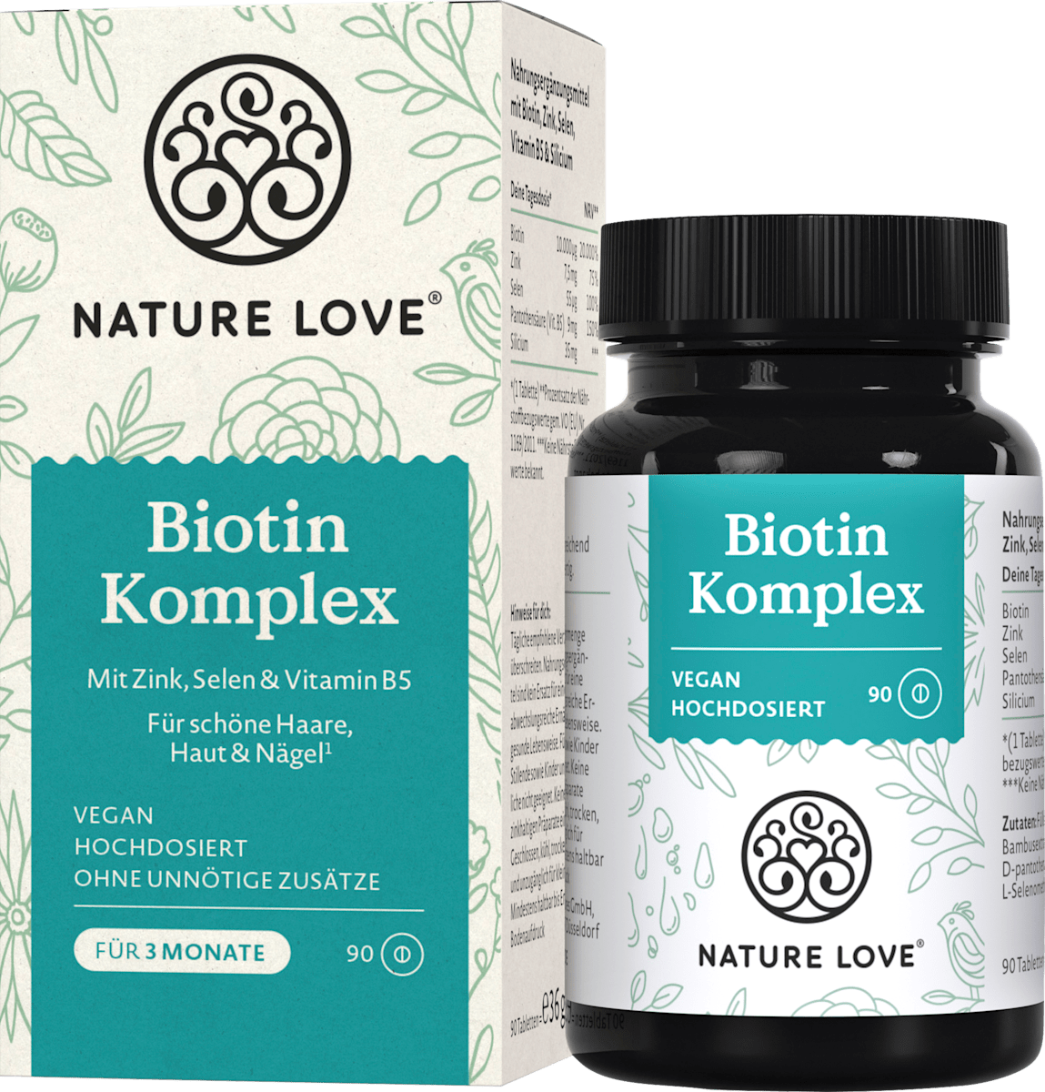 Nature Love Biotin Complex – 90 Tablets, 36 g