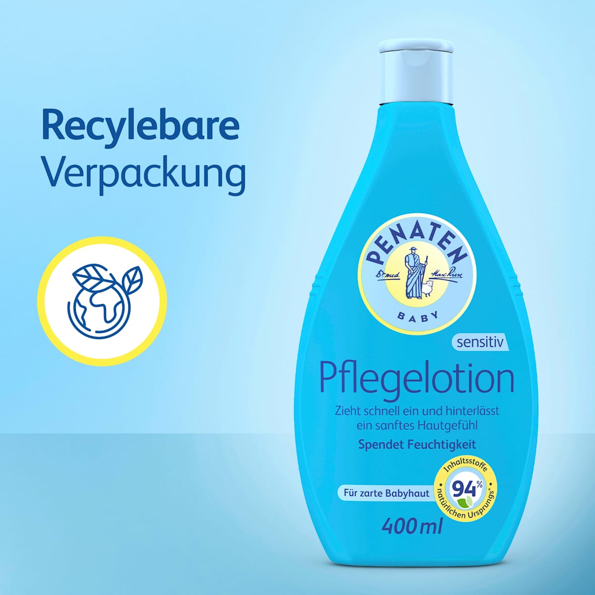 Penaten Baby Pflegelotion Sensitiv – Moisturizing Care Lotion 400 ml