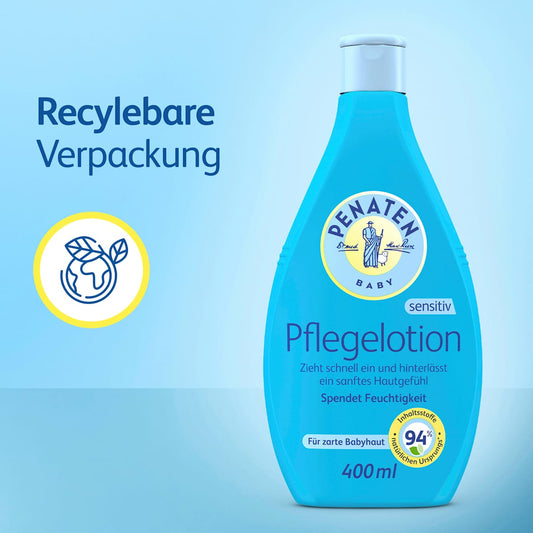 Penaten Baby Pflegelotion Sensitiv – Moisturizing Care Lotion 400 ml