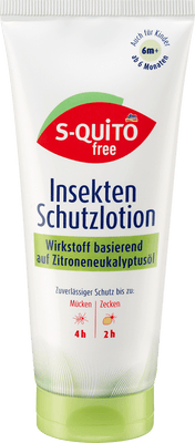 S‑quito free Insekten Schutzlotion with Lemon Eucalyptus Oil 100 ml