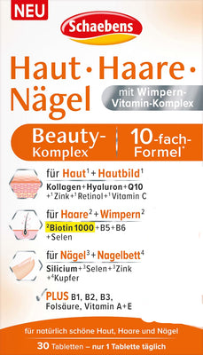 Skin Hair Nails Beauty-Complex Tablets – 30 Tablets, 24 g