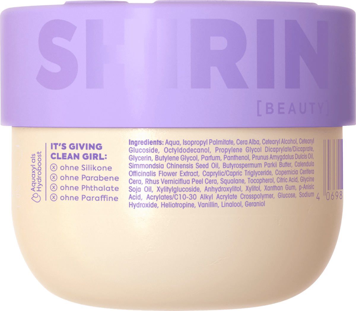 Shirin Beauty Body Butter – Creamy Blueberry Caramel Bliss 235ml