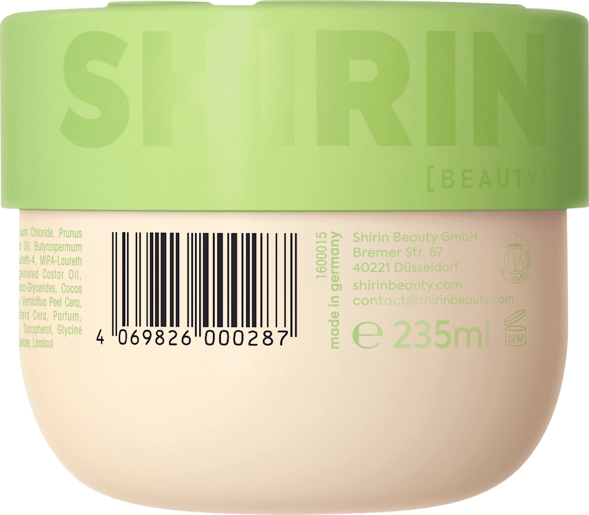 Shirin Beauty Body Butter – Milky Mango Matcha Latte Kiss 235ml
