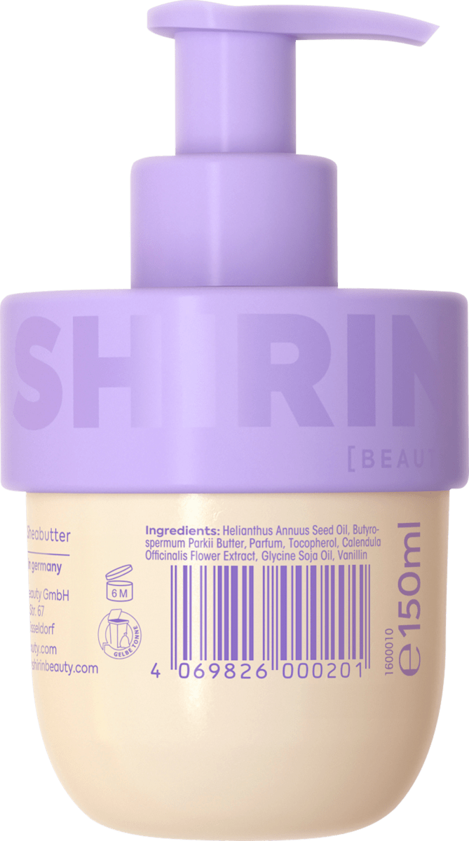 Shirin Beauty – Body Oil Creamy Blueberry Caramel Bliss 150ml