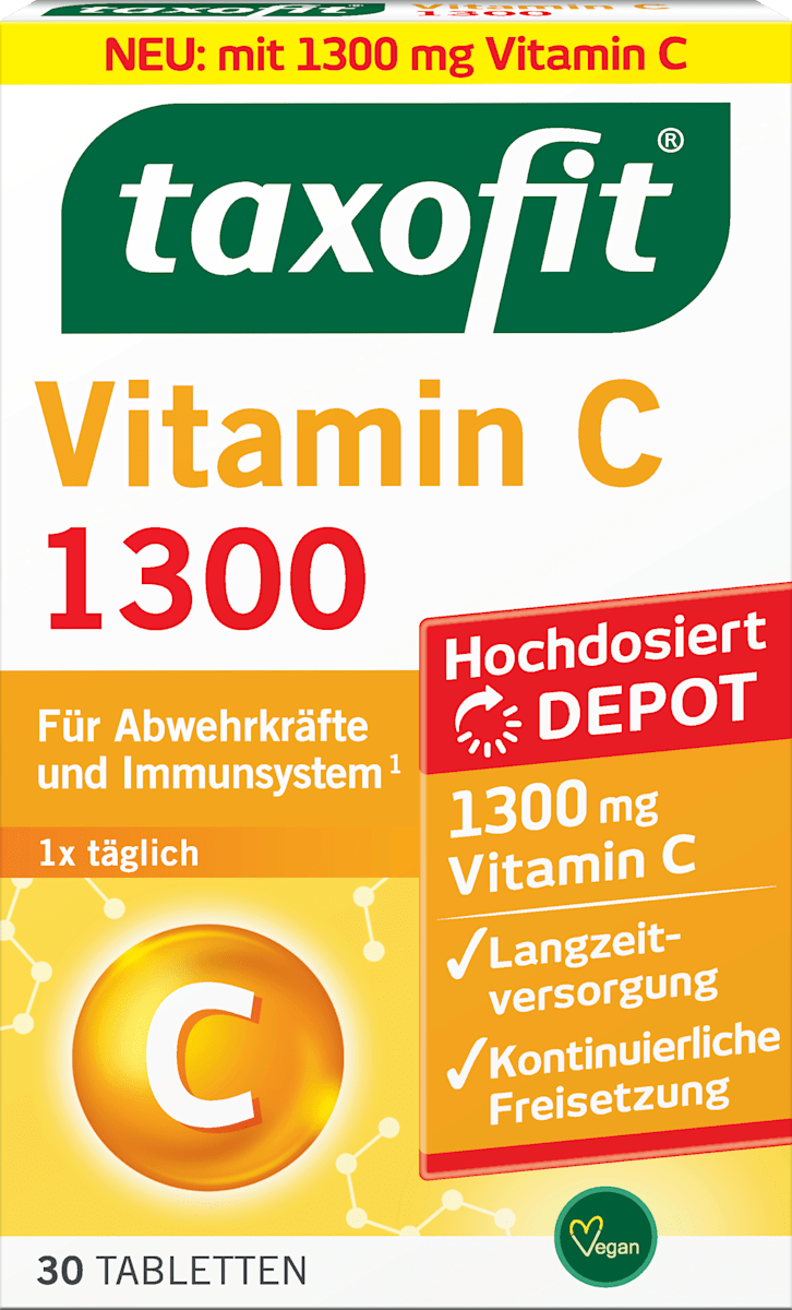 Taxofit Vitamin C 1300 Depot – 30 Tablets
