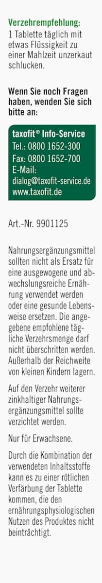 Taxofit Zink 15 + Histidine + Vitamin C + Selenium – 40 Tablets