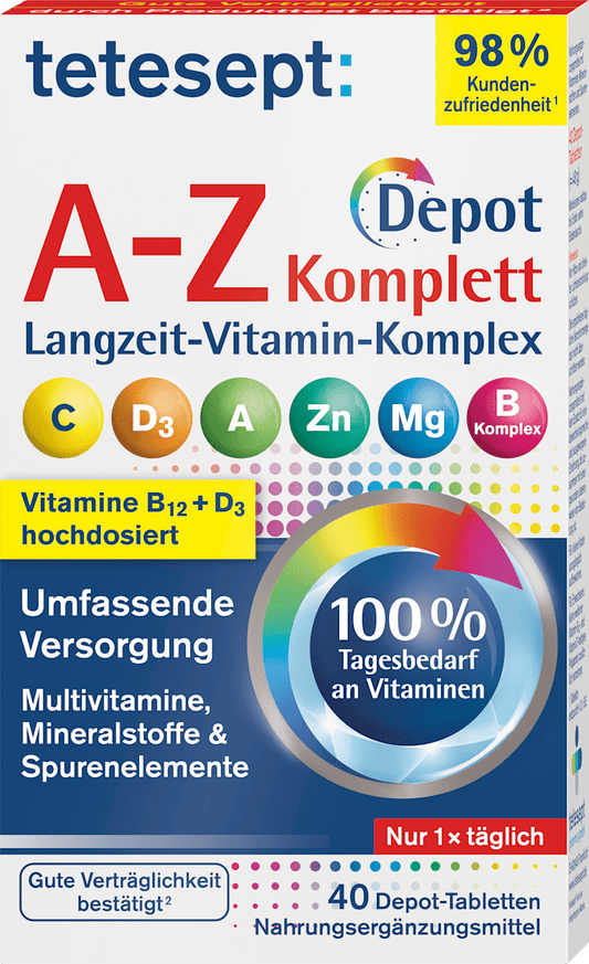 Tetesept A-Z Komplett Depot Multivitamin 40 Tablets