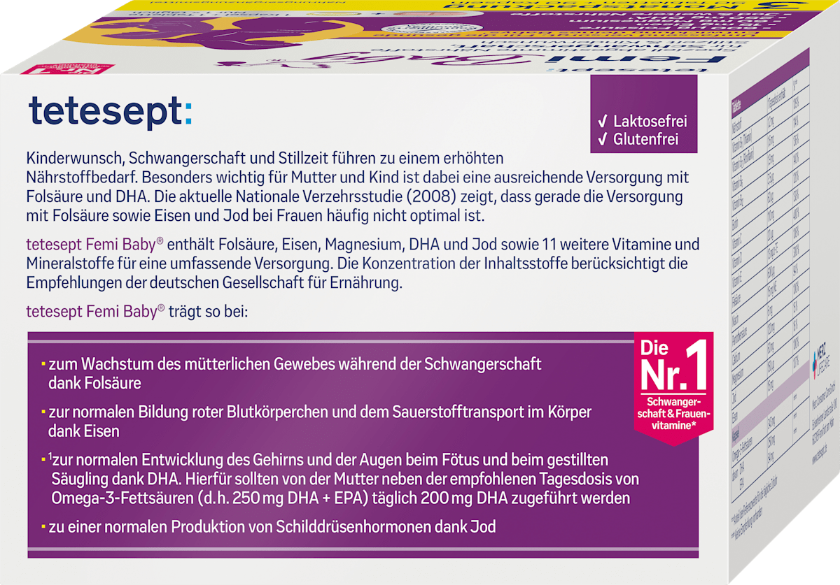 Tetesept FemiBaby 90 Tablets + 90 Soft Capsules