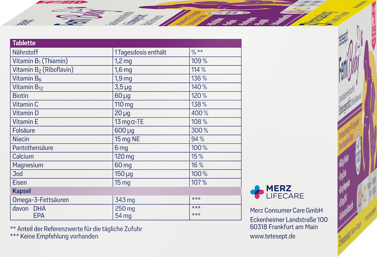 Tetesept FemiBaby 90 Tablets + 90 Soft Capsules