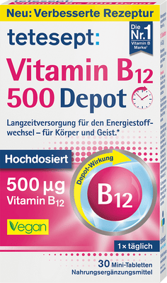 Tetesept Vitamin B12 500 Depot – 30 Tablets
