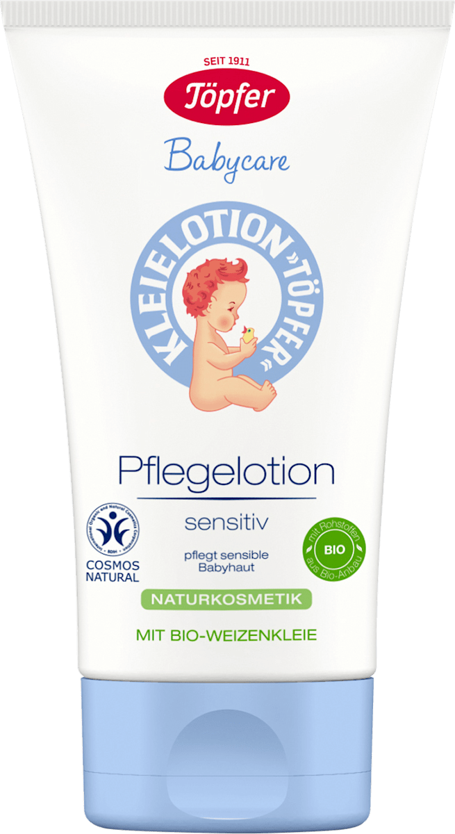 Töpfer Babycare Pflegelotion Sensitiv with Organic Wheat Bran 150 ml
